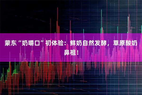 蒙东“奶嚼口”初体验：鲜奶自然发酵，草原酸奶鼻祖！